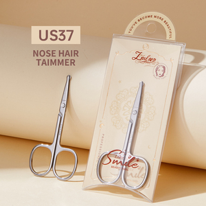 Best Seller Eyebrow Scissors Sharp Straight Tip & Curved Slant Tip Hair Removal Trimming Tool for Eyebrow Shaping & Facial Hair