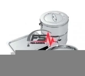 Stainless steel sterilisation drums and dressing jars