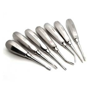 Orthopedic Dental Root Tip Elevators Set 7-Piece Serrated