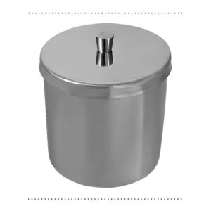 Stainless steel cotton containers and dispensers