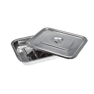 Stainless Steel Surgical Tray With Lid Operating Table