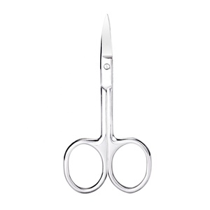 Fast Shipment Portable High Quality 3.5mm Thickness Eyebrow Beauty Curved Cuticle Manicure Nail Scissors