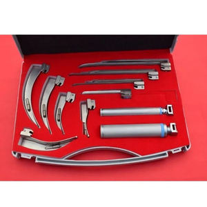 Adult Anesthesia Fiberoptic Macintosh Laryngoscope Six Blade Set